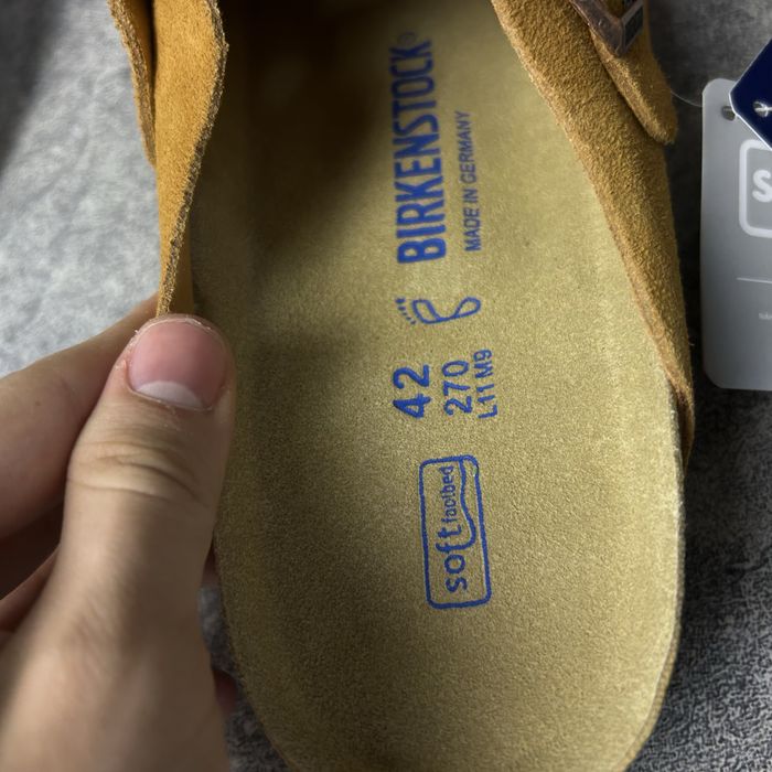 Birkenstock Стильні та зручні замшеві клоги (мюлі) в стилі Boston!