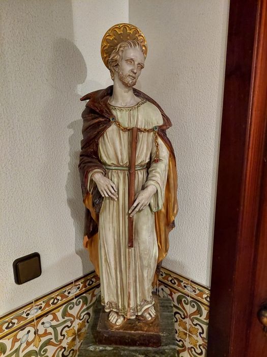 Figura/estátua de São José com pianha