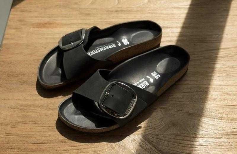 Сланцы birkenstock big buckle leather 36/37/38/ 40/ 41 pp