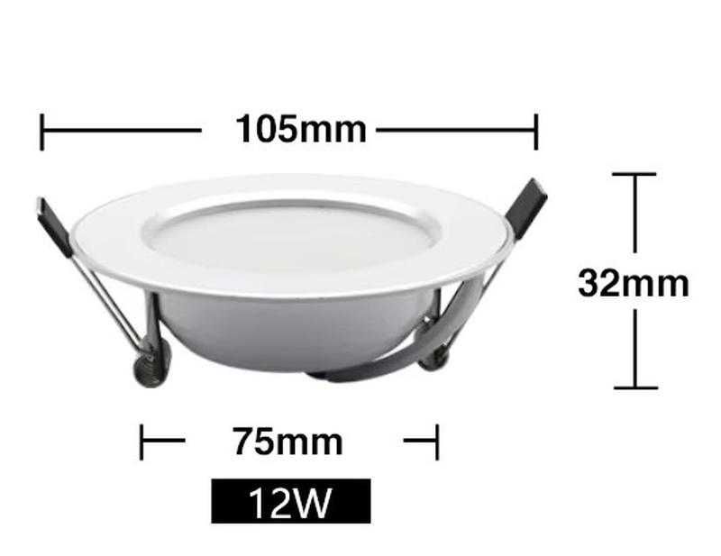Точечный светодиодный светильник потолочный ac 220 в, 12 вт