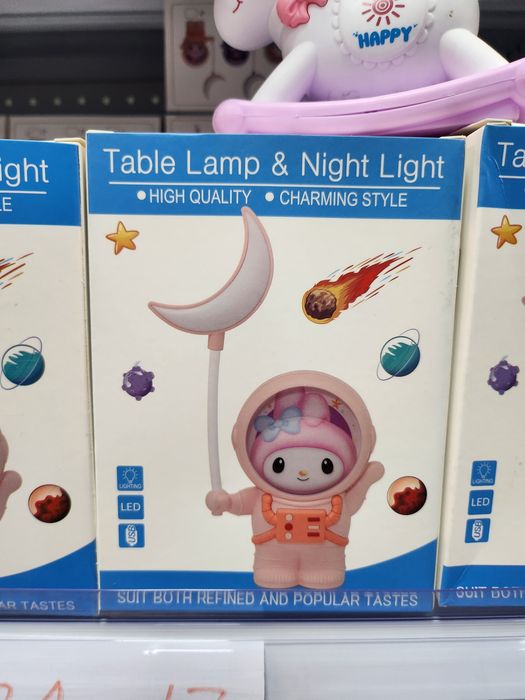 Lampka LED Księżyc z Astronautą USB | Lampka Nocna dla Dziecka