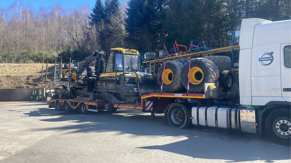 Transpoty Ciagnikow siodłowych koparek maszyn rolniczych