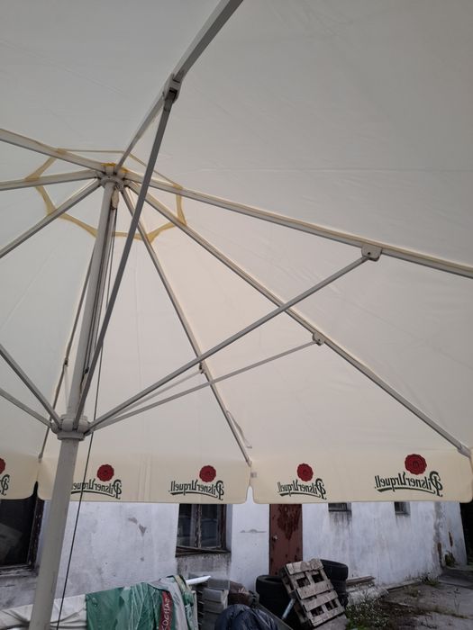 Parasol ogrodowy 4 m okrągły kompletny nowe poszycie