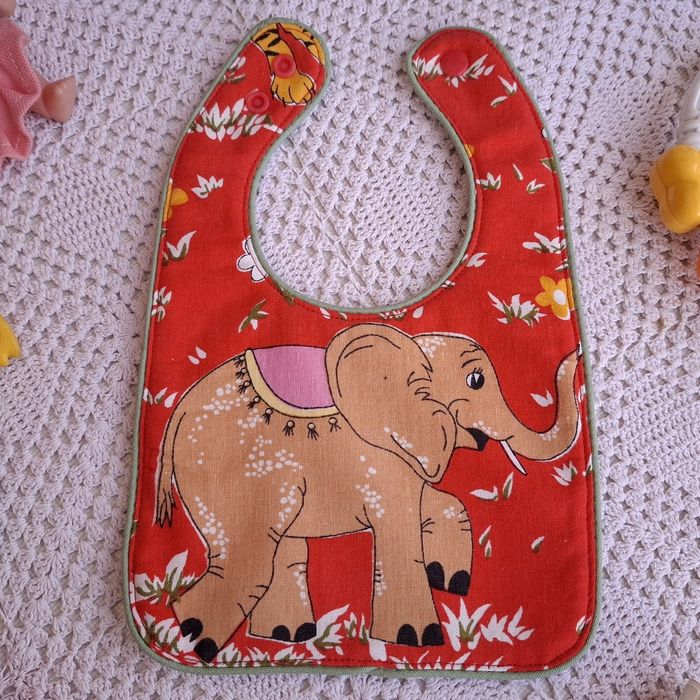 Śliniak dwustronny  handmade. Bawełna 100%. Nr .S-1-4