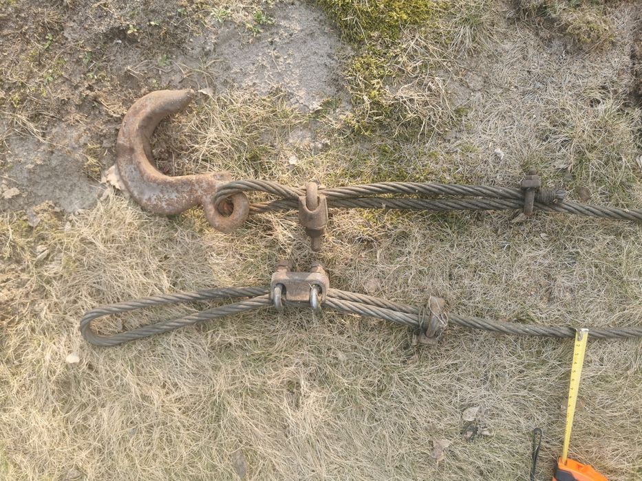 Lina stalowa z hakiem