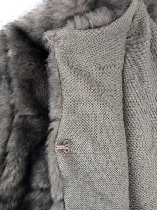 Futro futerko szare ZARA