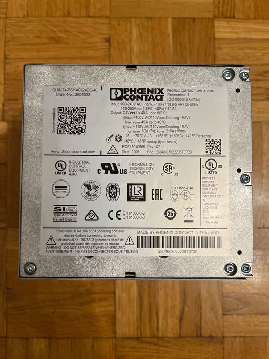Zasilacz Phoenix Contact QUINT4-PS/1AC/24DC/40