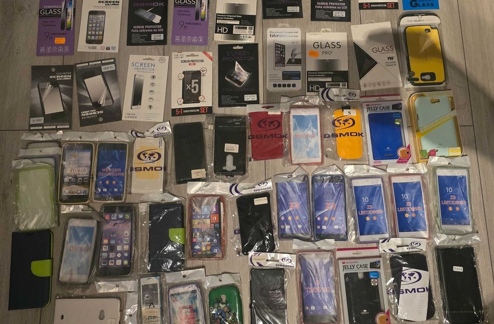 Zestaw pokrowców i folii do starszych telefonów – PO LIKWIDACJI SKLEPU