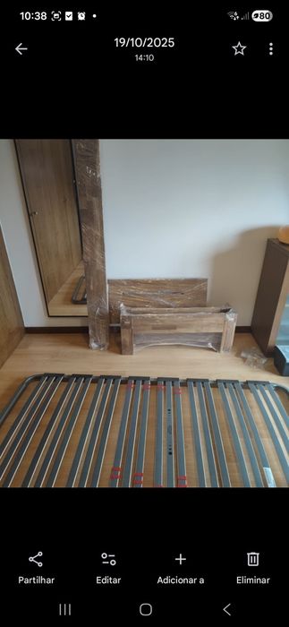 Estrutura de cama e estrado para venda em braga 120€