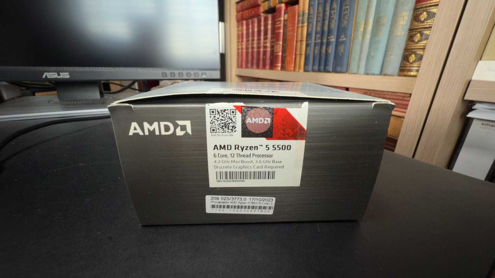 Processador AMD Ryzen 5 5500  Zen 3 6-Core 4.2GHz 19MB Cache SktAM4