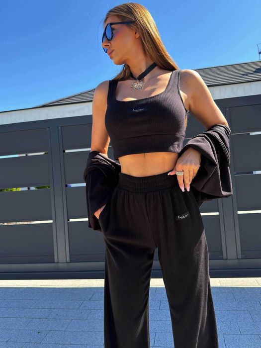 La coca dres komplet set eleve set czarny