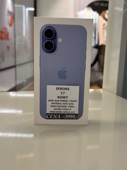 iPhone 17 256GB NOWY Topcase Vivo *Raty 0%