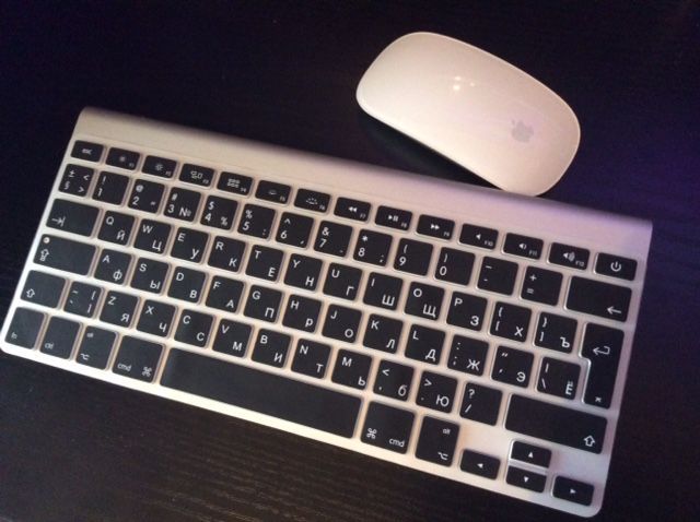 Накладка на клавиатуру Макбук Air/Pro 13, 15 (русские буквы MacBook ...