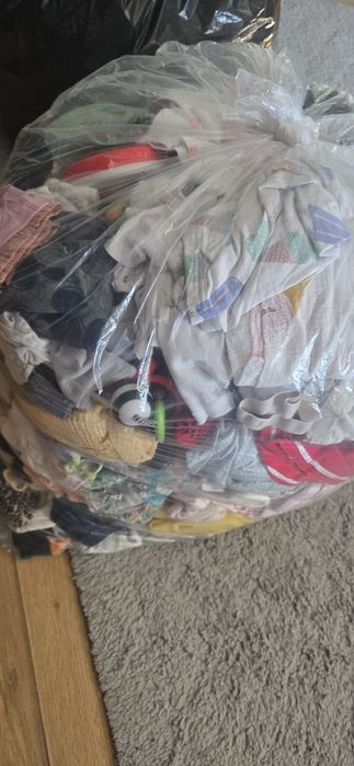Dwa worki ubranek dziecięcych od urodzenia do 3 lat  dziewczynka