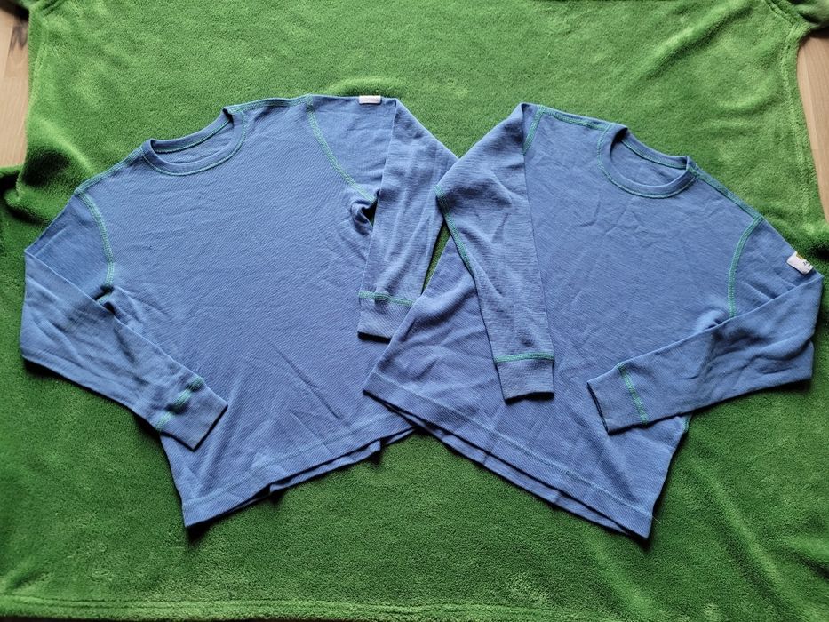 Bluzki komplet 2szt merino 100proc bliźniaki dwie bliźnięta