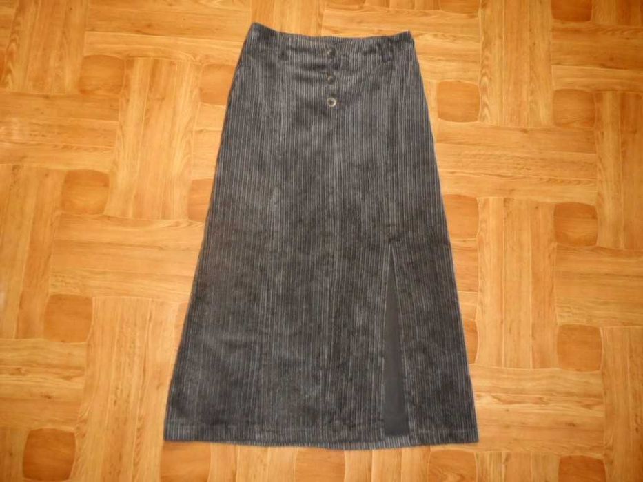 Длинная вельветовая юбка Inlove S с разрезом макси в пол в идеале