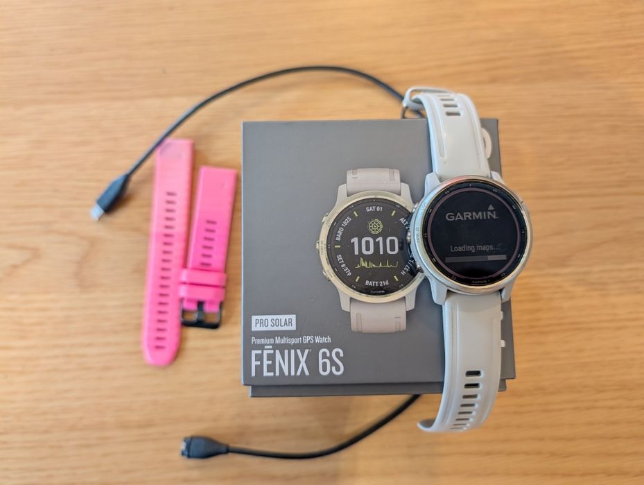 Garmin Fenix 6s Pro Solar biały