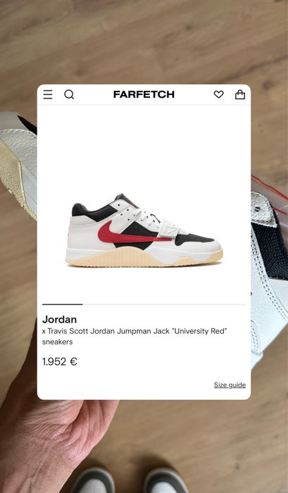 Jordan Jumpman Jack TR 'Travis Scott University Red' 37.5