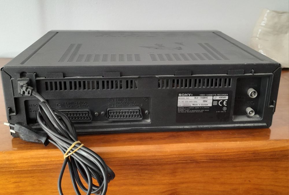Leitor gravador vhs Sony