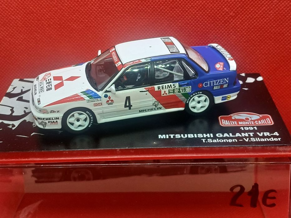 Miniaturas  1/43 Mitsubishi Rallyes em muito bom estado 8 diferentes