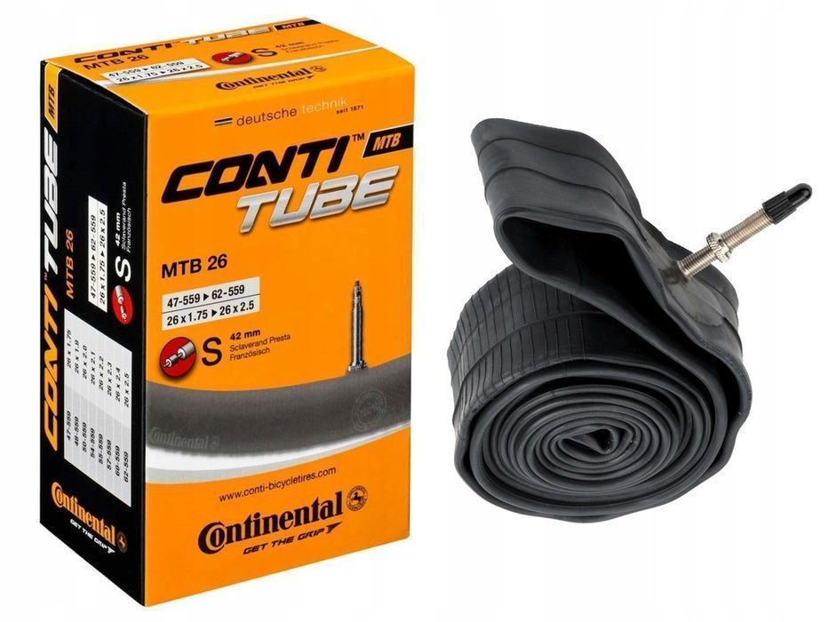 Continental dętka rowerowa 26" x 1,75 1 95 2 0 2,1 2,3 2 4 2,45 2,5 FV42mm presta