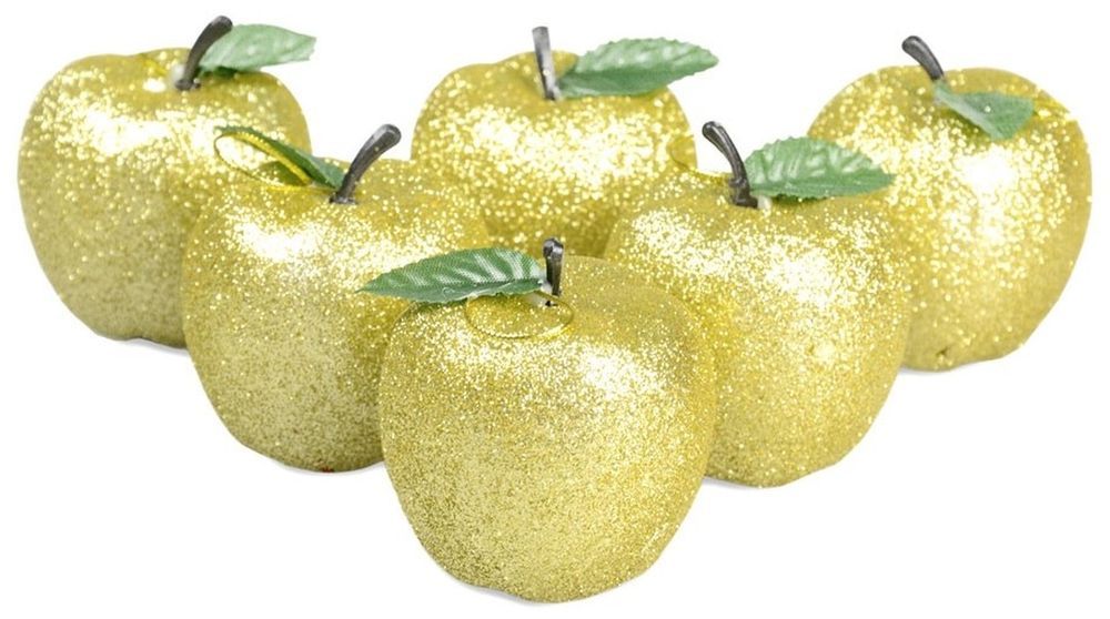 Jabłuszka Sztuczne Owoce Na Stroik Choinkę Ozdoby Choinkę Święta 6 szt