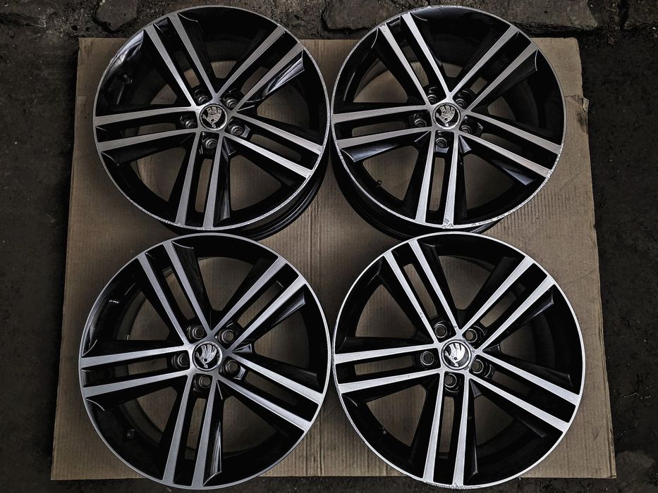Диски R17 5x100 | Original | Germany | Skoda/Audi/Seat/Volkswagen/Toyota/Subaru/MG/Dodge/Chrysler | Преміум комплект | Двохкольорові | Рідна фарба
