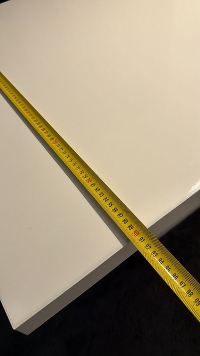 Mesa  extensível, branco brilhante como nova