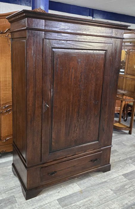 Ciemna Dębowa Szafa / Garderoba / Lite Drewno / Solidnie Wykonana ! /