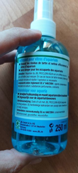 JBL - ProClean Aqua 250 ml - limpa vidros aquario
ProClean Aqua 250 ml