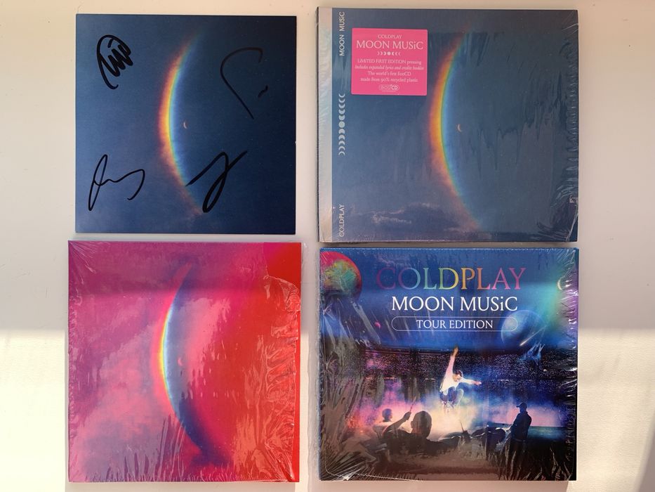 Нові CD диски Coldplay Moon Music of the spheres з автографом signed