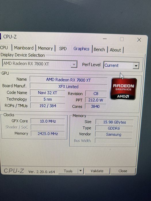 Amd Radeon Rx7800 XT 16gb Como nova
