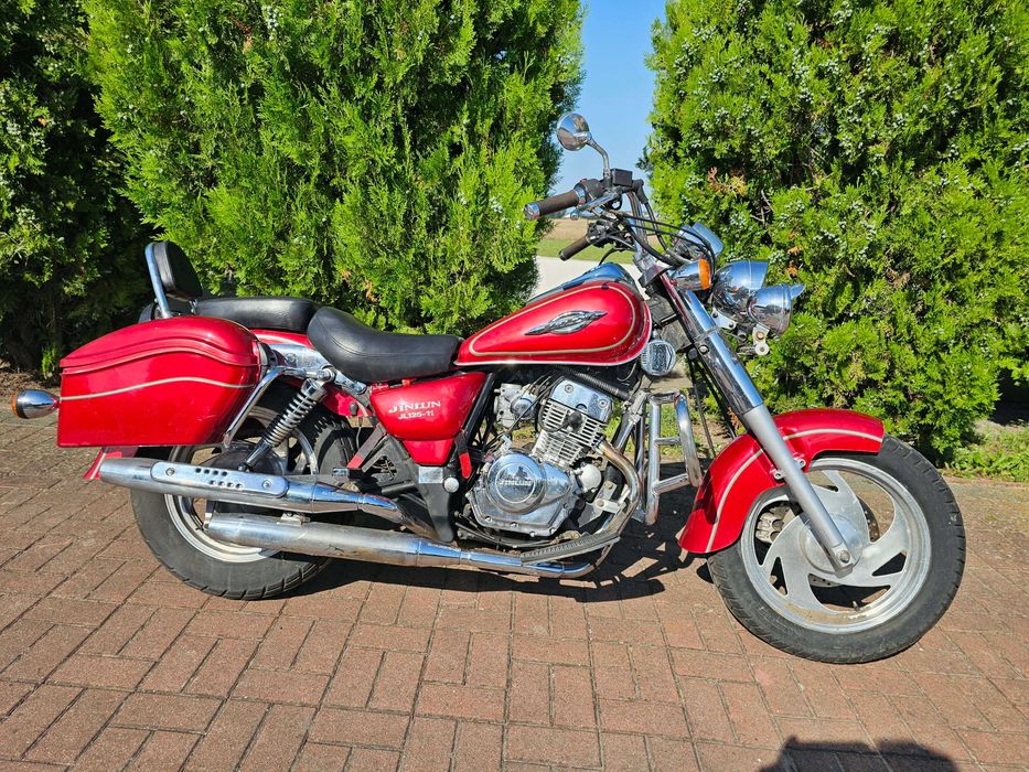 Jinlun 125, duży chopper,kat B,A1,gmole, do jazdy,8tys km