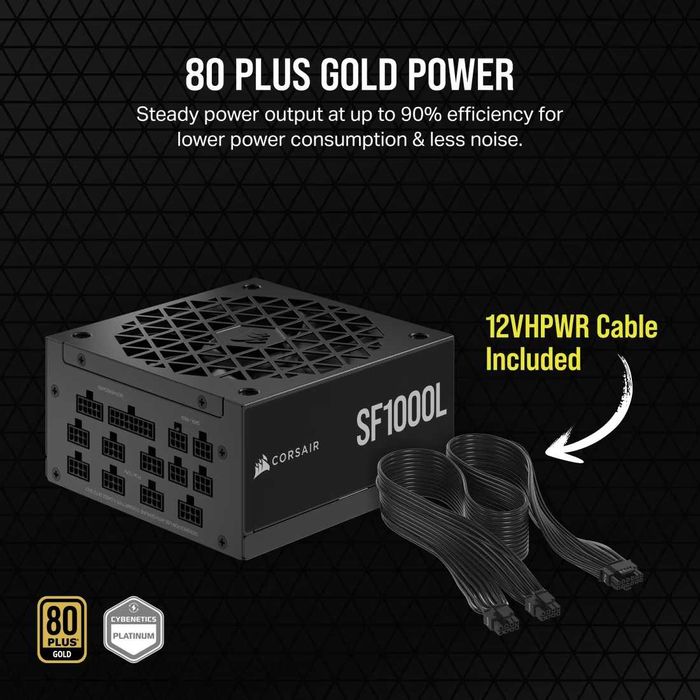 Блок питания Corsair SF1000L (вентиль Noctua, sfx-l формат) + подарок!