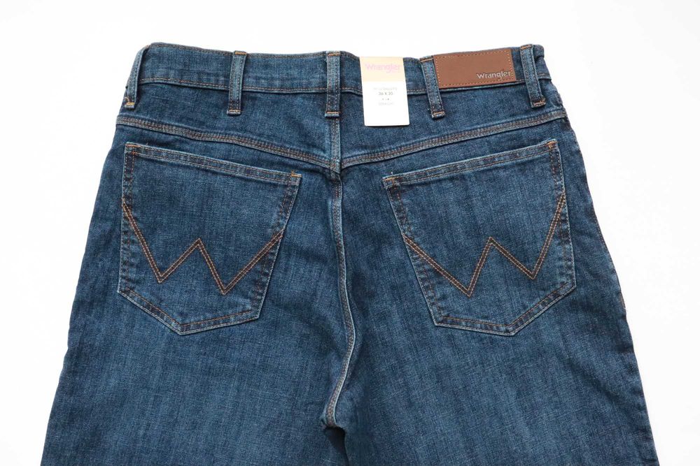 WRANGLER STRAIGHT W36 L30 męskie spodnie jeansy regular straight nowe okazja