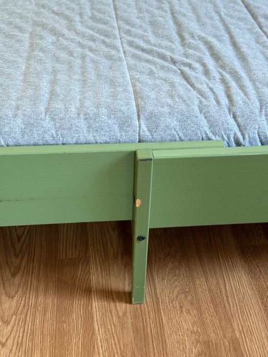 Cama de Madeira Maciça para Criança (Extensível até 200 cm)