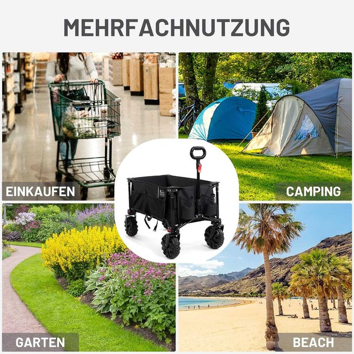 Wózek plażowy TIMBER RIDGE do 100 KG