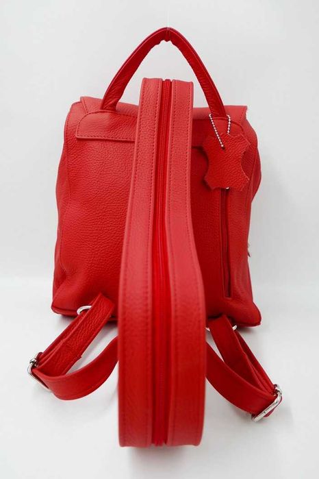 Plecak damski Skóra Naturalna Pojemny 3 przegrody Nowy