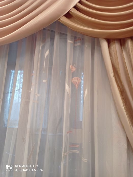 Тюль 9 м. и 7,5 м. Турция готовые