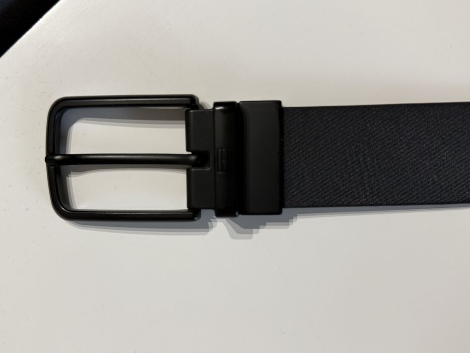 Pasek Tommy Hilfiger męski czarny matowy Pasek tech 3.5 Rev
