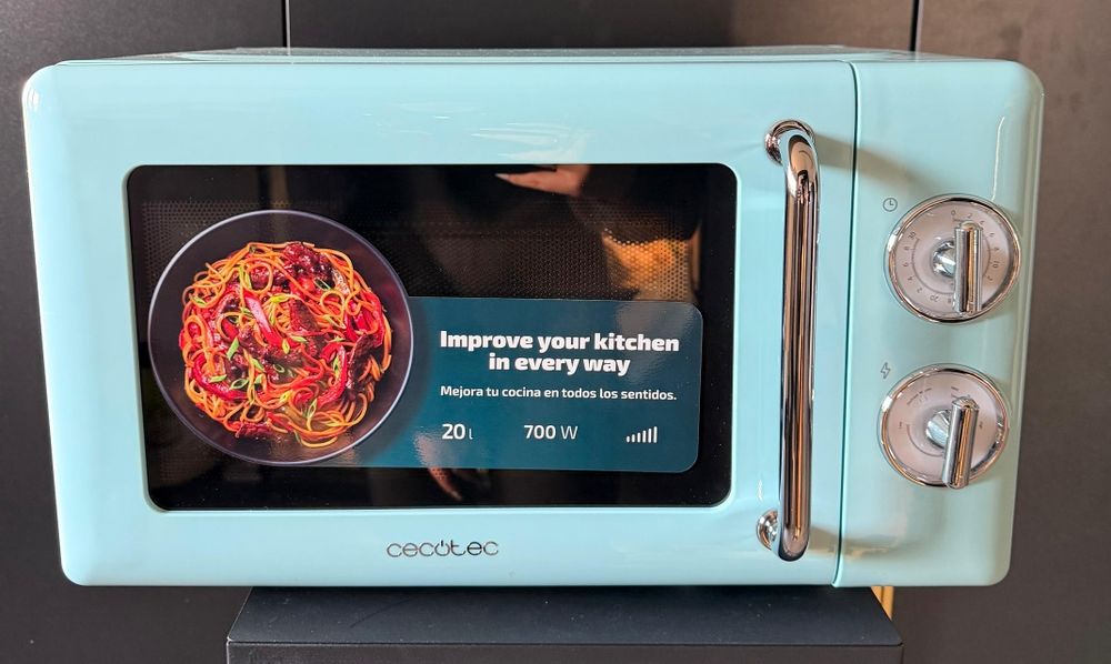NOWA Mikrofalówka Cecotec Retro Blue 20L 700W timer rozmrażanie