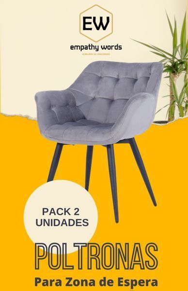 Cadeira / poltrona de espera ( 2 uni )