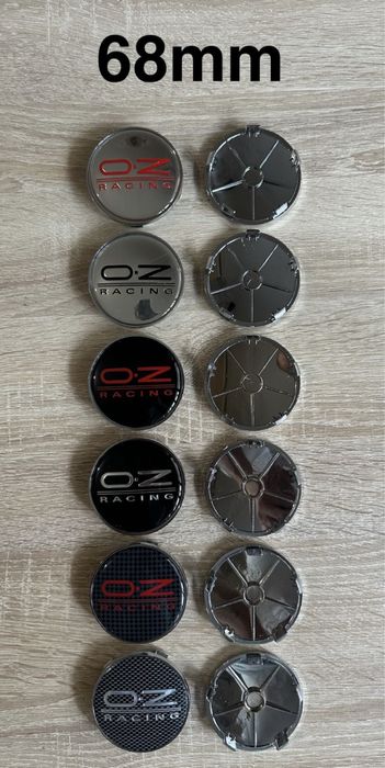 Conjunto 4 Centros OZ Racing 56mm 60mm 65mm 68mm