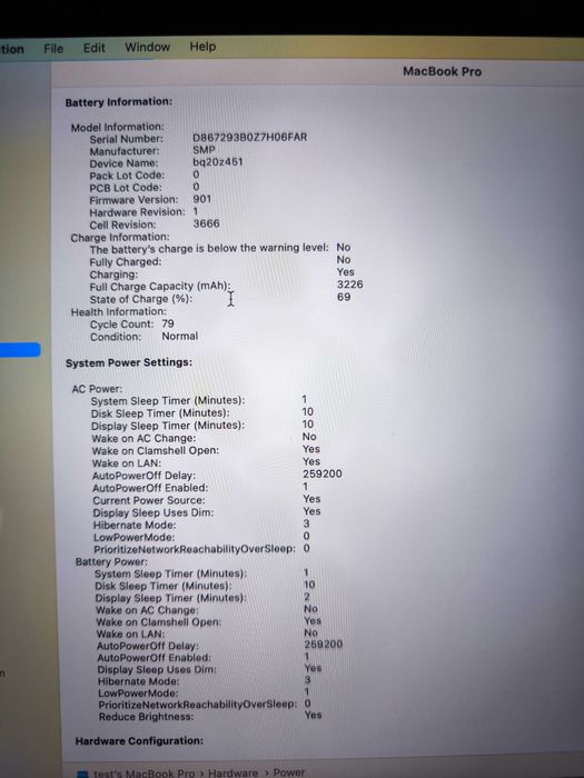 MacBook Pro 2017 A1708 8/256GB