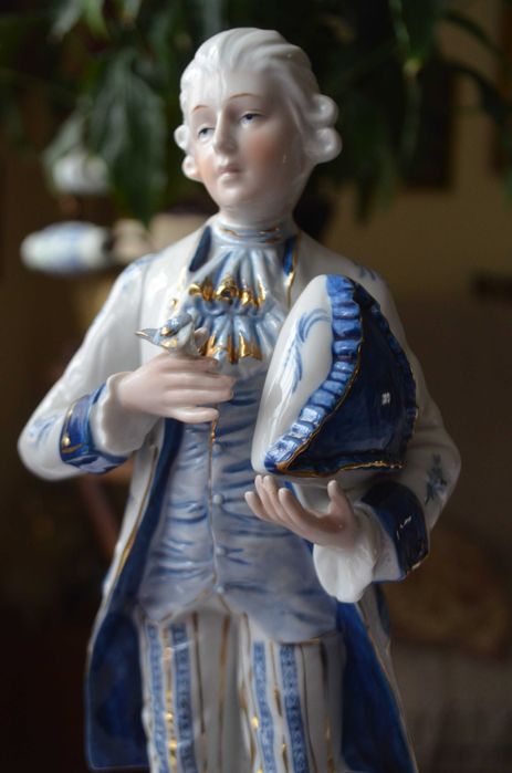 para dworska figurka porcelana 31 cm