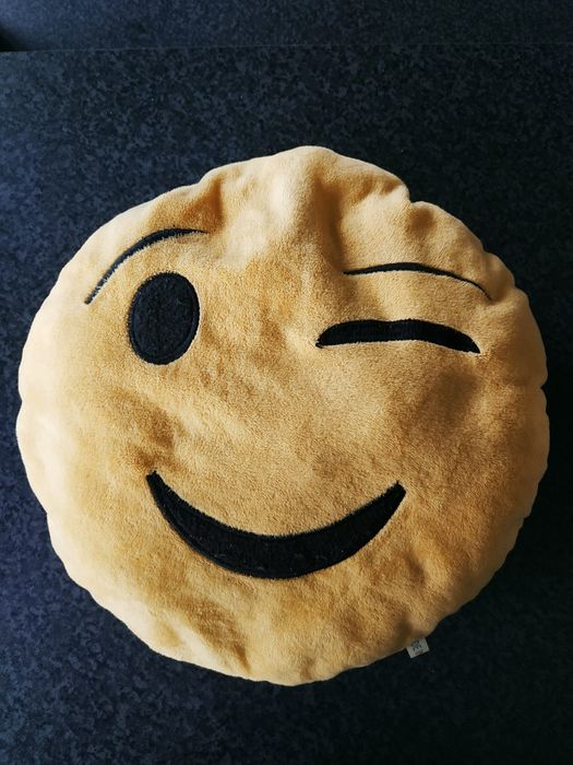 Poduszka uśmiech żółta