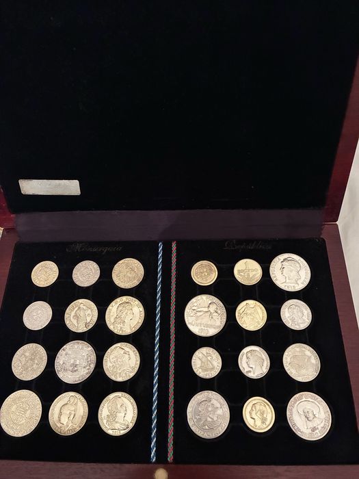 Colecao de 24 moedas Portuguesas prata fina 999,9 milesima