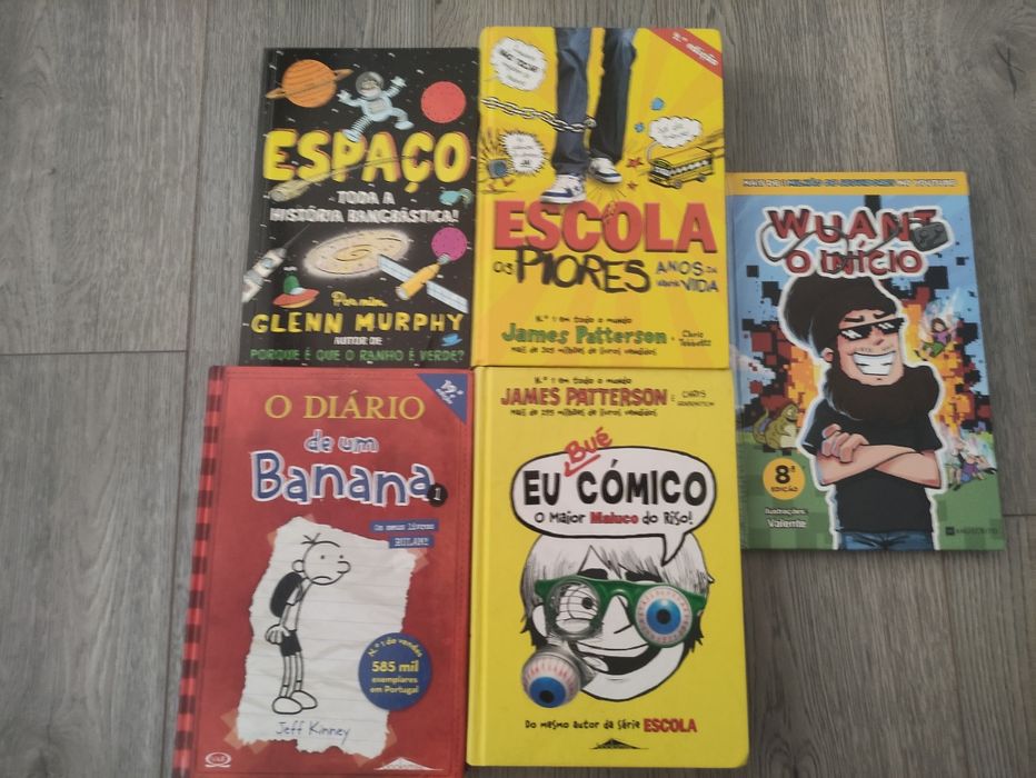 Conjunto de livros cómicos para crianças, conjunto ou individual