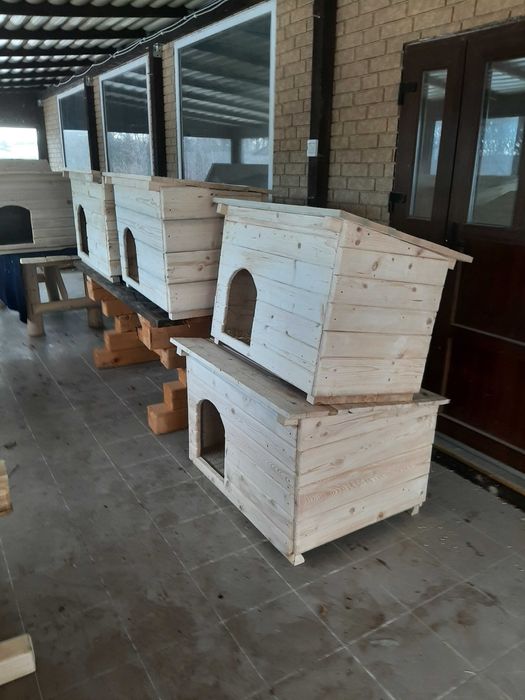 Будки для собак.