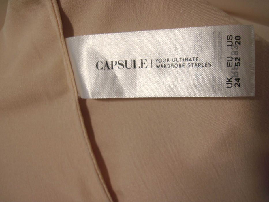 Туника Бохо Capsule India Шифон Вышивка-бисер Подкладка р24 UK